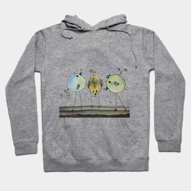 Bird Melody Hoodie by nancyartwork